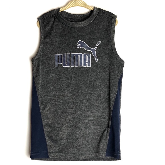 Boys Puma Tank Top gray Size 6 - Picture 1 of 3